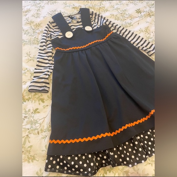 Kids Halloween Costume Set, Crafty Little Witch, 4-6 yo, Halloween Dress - Picture 3 of 9